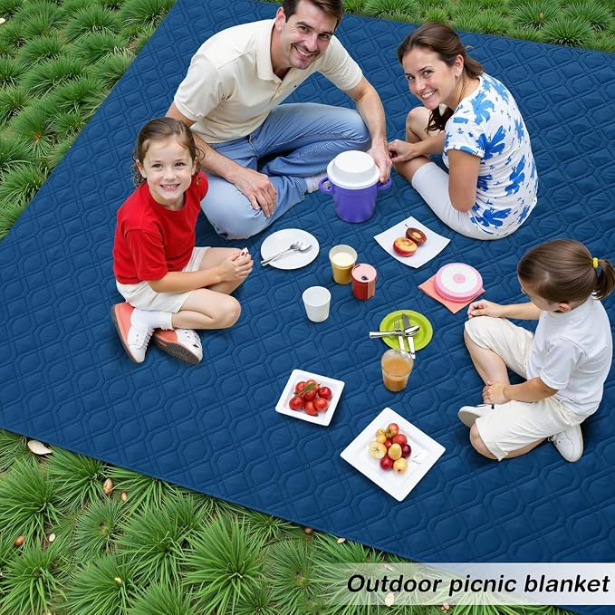 Waterproof Dog Bed Blanket - Soft Pet Blanket & Sofa Cover for Dogs | Reversible Washable Furniture Protector, Couch Covers for Pets (52x82 Inch, Navy Blue/Navy Blue)