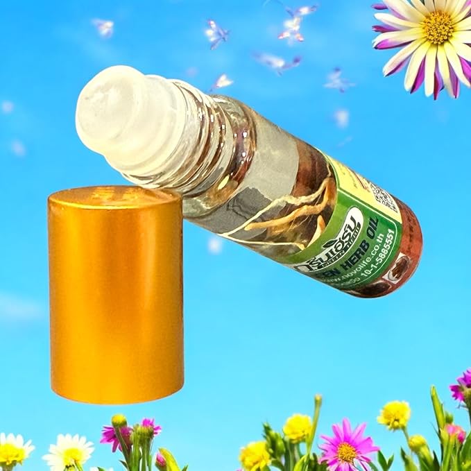 1 Pack - Ginseng Essential Oil - Dau Nong Nhan Sam - 10mL per Bottle - Product of Thailand
