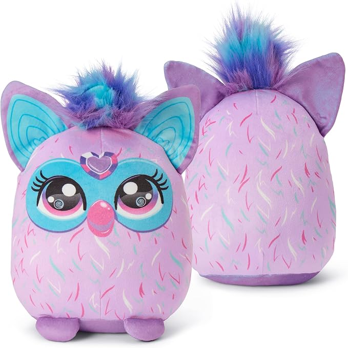 Northwest Furby Starry Rainbows Hugger Pillow & Silk Touch Throw Blanket Set, Stuffed Animal, 50x60 inches and 11 inch Plushie