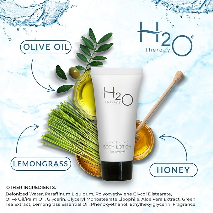1-Shoppe All-in-Kit H2O Therapy Lotion, Travel Size Hotel Hospitality, 0.85 oz (Case of 20)