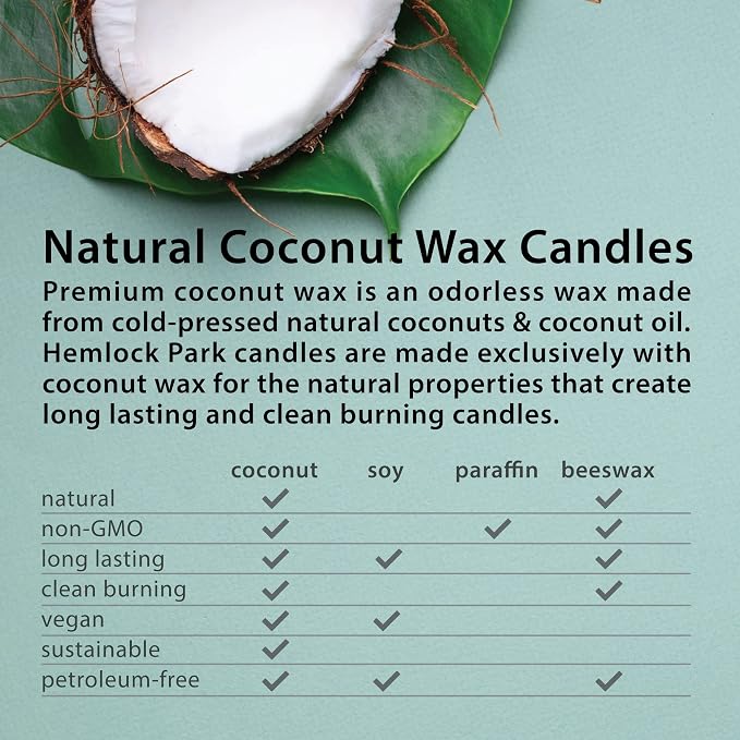 Hemlock Park Balsam Cedar Apothecary Scented Candle | Crackling Wood Wick, Botanical Fragrance & Coconut Apricot Wax | Up to 60 Hour Burn Time | 8 oz | Made in USA