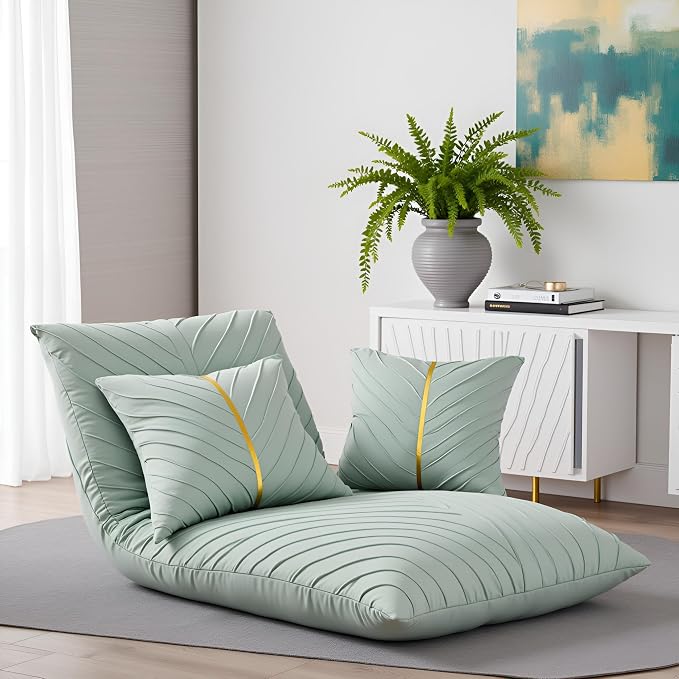 Velvet Throw Pillow Covers 18x18 Pack of 2 Gold Decor Mint Green | Soft Solid Pillow Covers,Modern Luxury Home Decor,for Couch Chair Sofa Bedroom Livingroom,Hidden Zipper,Ideal Gift,Easy Care