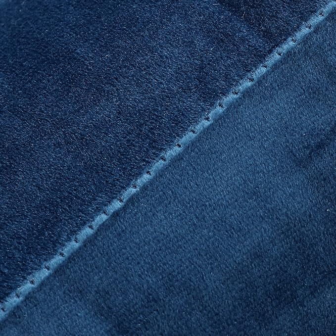 NiNi ALL Blue Velvet Throw Pillow Covers 20x20 Pack of 2 Decorative Couch | Soft Solid Boho Cushion Squar Pillow Cases for Chair Sofa Bedroom Farmhouse Living room Modern Luxury Home Decor Christmas