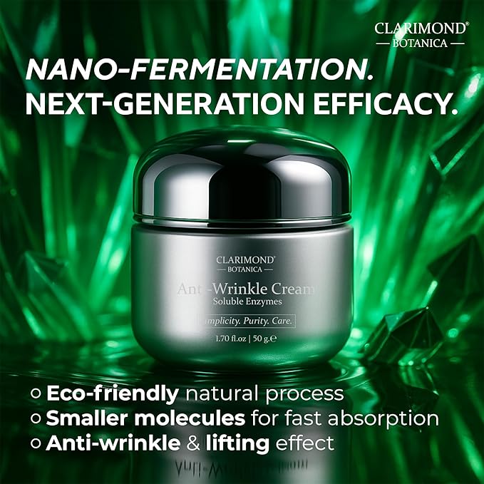 Anti-Wrinkle Face Cream – Collagen & Peptides Hydrating, Brightening, Firming Fine Line Reduction, Skin Tightening, Plumping Moisturizer Skincare w/Pro-Xylane & Soluble Enzymes 50g Radiance Renewal