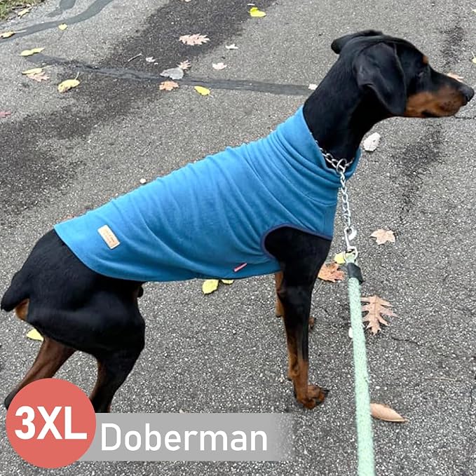 KYEESE 2Pack Dog Sweater for Large Dogs Soft Pet Coats Fleece Sweatshirt | Warm Turtleneck Dog Pullover Clothes, 4-Way Stretch & Lightweight Vest, Doggie Coat in Cold Weather, Daily Wear