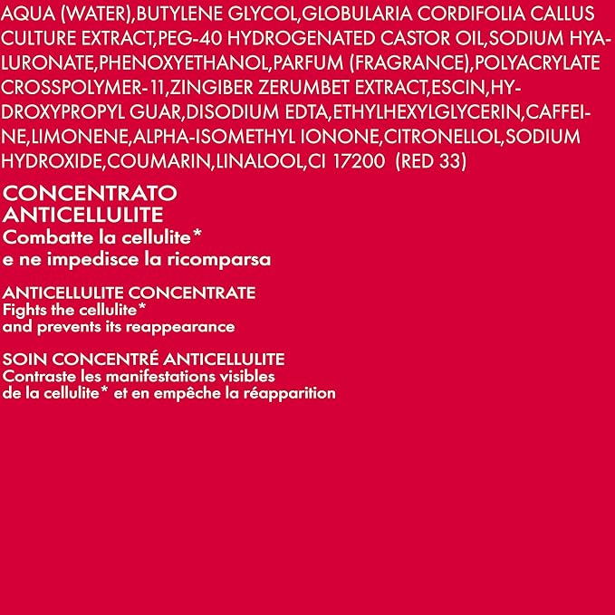 PUPA Milano Never Again Anticellulite Concentrate - Prevents Reappearance Of Cellulite - Fights Imperfections - Long Lasting - Blend Of Vegetable Extract - Dermatologically Tested - 8.4 Oz Cream