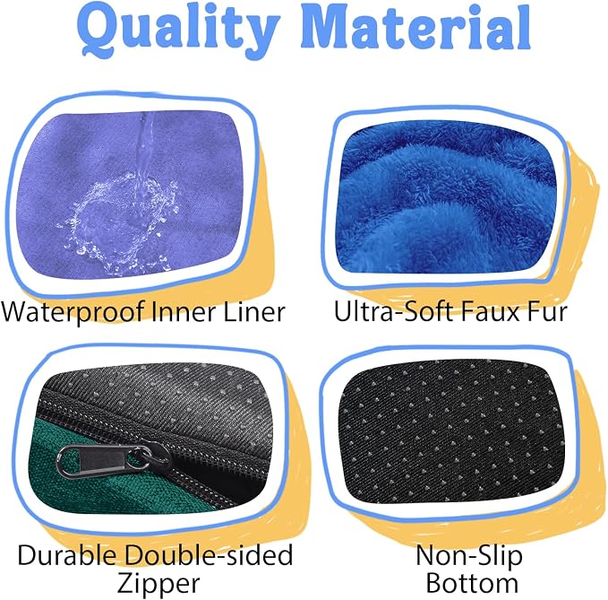 Orthopedic Washable XXL Dog Bed for Extra Large Dogs | Egg Crate Foam, 4-Sided Bolster Support, Waterproof Liner, Non-Slip Bottom, Removable Bolster Cover, 45 x 35 Inch