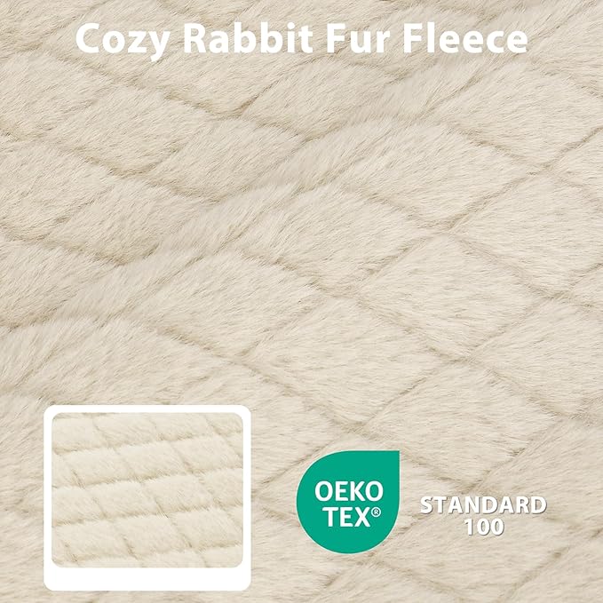 JOEJOY Orthopedic Dog Bed for Large Dogs, Washable Dog Crate Bed Large Sized with Removable Cover, Egg Memory Foam Big Pet Beds, Beige, 35"x22"