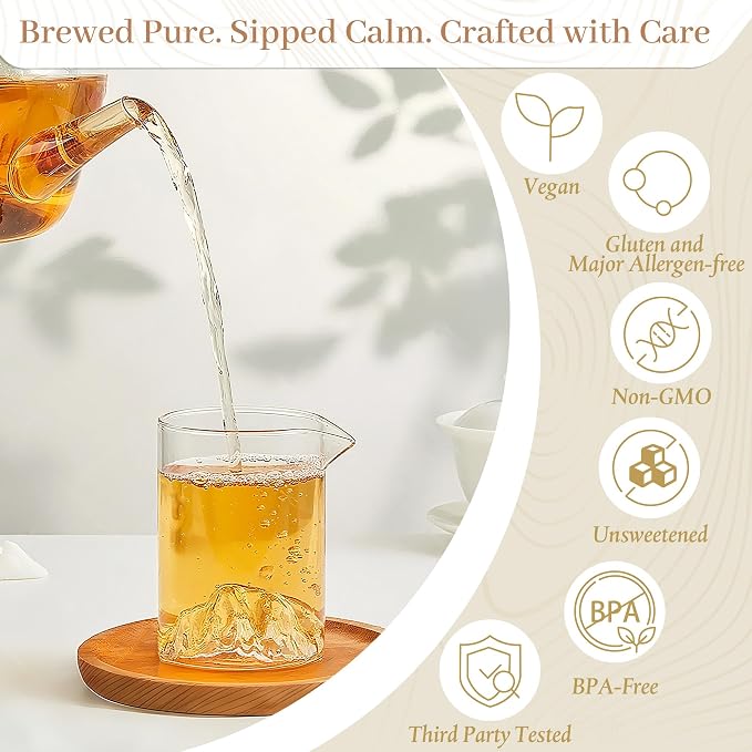 Johou Peppermint Herbal Tea Pods, Specially Ground Pure herb, Full-Flavor, Compatible with All K-Cup Brewers & Keurig 2.0, 24 pods, Caffeine Free Sleep time Tea, Made in Taiwan