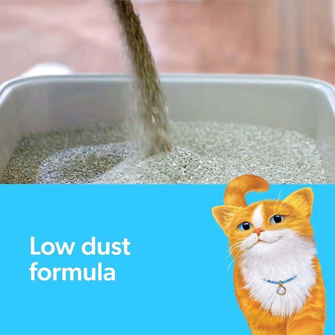 Fresh Step Simply Unscented Multi Cat Clumping Cat Litter, Low Dust, Odor Control with Activated Charcoal Tech, Compatible in Automatic Litter Boxes, 14 lb. (Pack of 3)