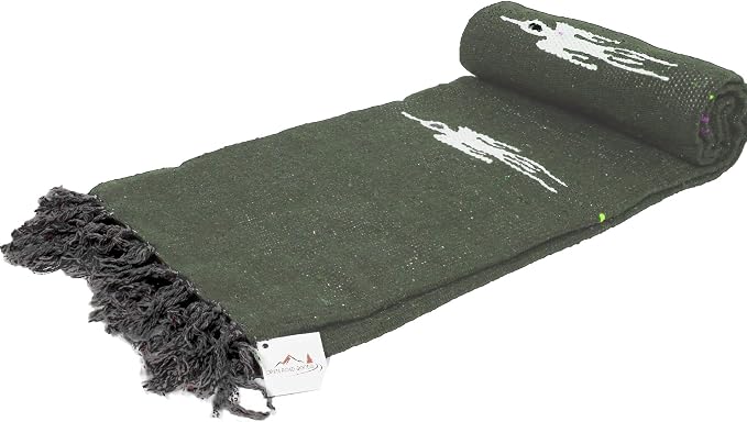 Open Road Goods Mexican Thunderbird Yoga Blanket, Handwoven Throw for Yoga, Meditation, and Home Décor – Versatile Blanket for Beach, Picnic, Camping, or Outdoor Use