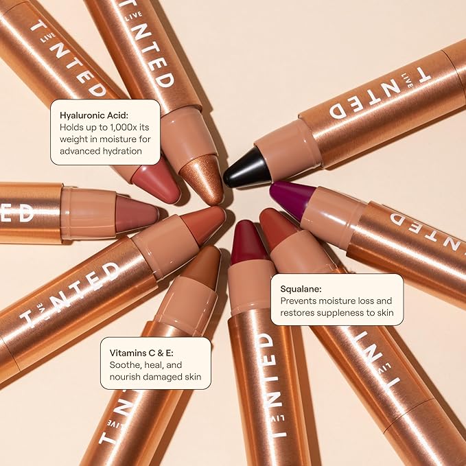Live Tinted Huestick Multistick: Eye, Lip, & Cheek All in One Makeup Stick with Hyaluronic Acid, Squalane, Twistable Crayon Design, Vegan Formula, Made for a Creamy Blendable Feel, Found 3g / 0.1oz