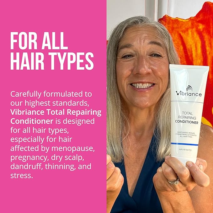 Vibriance Total Repairing Conditioner - Thickening Biotin Conditioner for Aging Hair for Women and Men - For Thinning Hair, Dry Scalp