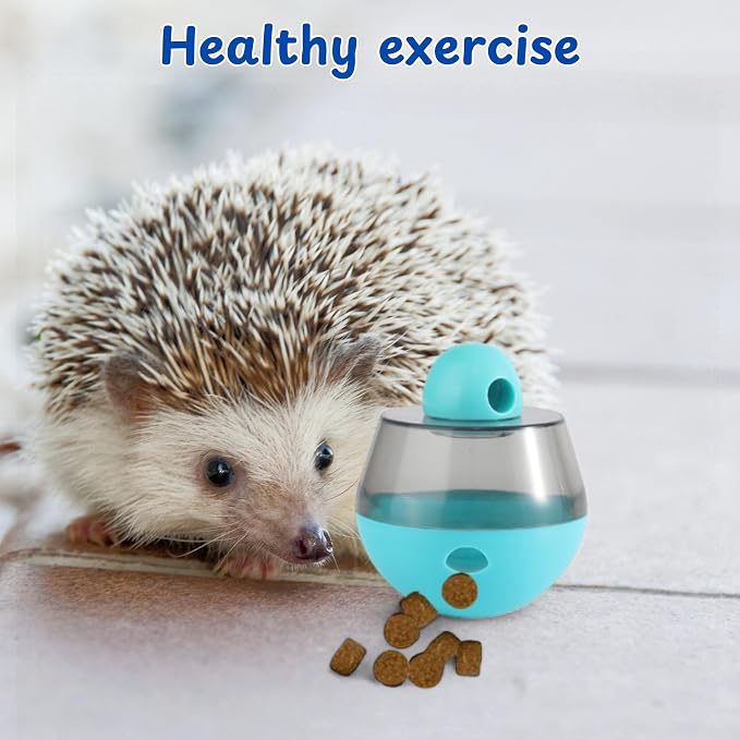 Ferret Treat Ball Interactive Toy Balls for Small Animal, Enrichment Toys Ferrets Dry Food Ball for Ferrets Guinea Pig Rat Chinchilla Hedgehog Bunny, Pet Ferret Accessories (XL, Wiggle)