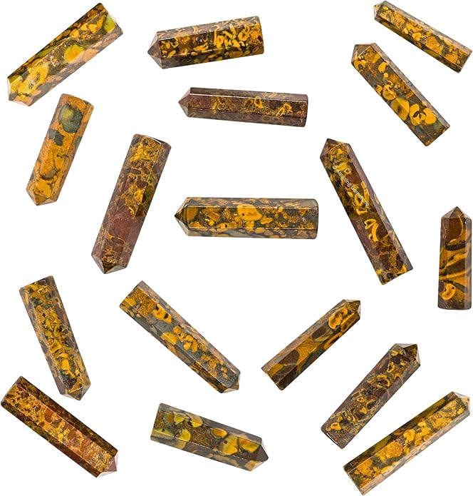 Amazing Gemstone Crystal Points Bulk Healing Crystals & Stones - Premium Single Terminated Healing Wand Point Bulk Crystals for Crafts, Crystal Grid, DIY Work
