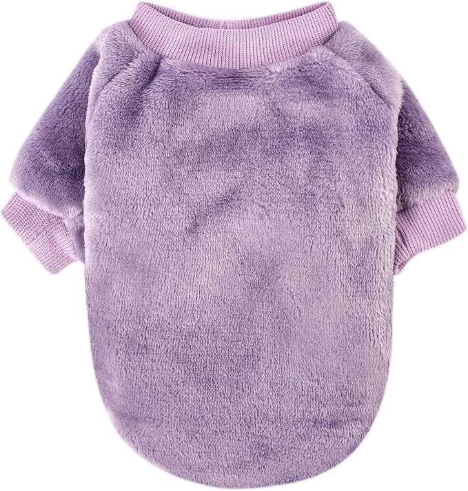 FabriCastle Dog Sweaters, 3-Pack Dog Clothes for Small Dogs Girl & Cats, Soft and Warm Pet Coats XXS - XXL, Winter Pet Jackets, Doggy Apparel Costumes, Puppy Outfits (Pink,Purple,Light pink, XX-Large)