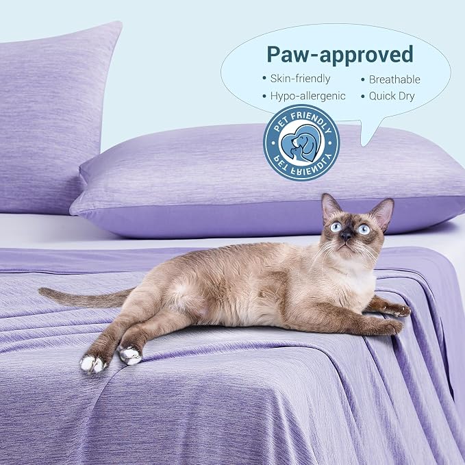 Elegear Arc-Chill 3.0 Cooling Blanket for Hot Sleepers, Twin Size, Purple | Q-Max>0.5 Cooling Fabric, Absorbs Heat to Keep Body Cool, Breathable Summer Blankets for Night Sweats & Menopause, 59"x79"
