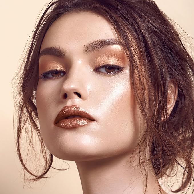 Boobeen Glitter Lipstick for Women Metallic Lip Stick Sparkling Shine Lip Makeup, Bold Smooth Lip Color High Pigment Long Lasting, Creamy Lipstick Full Coverage