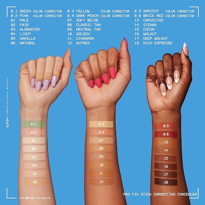 NYX PROFESSIONAL MAKEUP Pro Fix Stick Correcting Concealer, Buildable Medium Coverage Concealer Stick - Rich Espresso