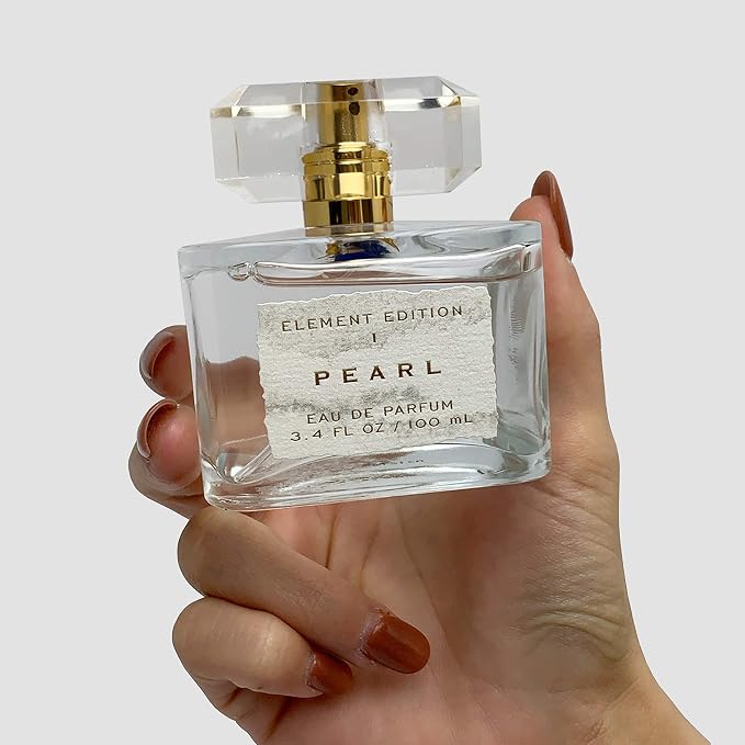 Tru Fragrance Beauty Element Edition Women's Perfume Spray - Pearl, 3.4 oz 100 ml - Calming and Relaxing Fragrance with a Blending of Peach, Rosewater, and Skin Musk