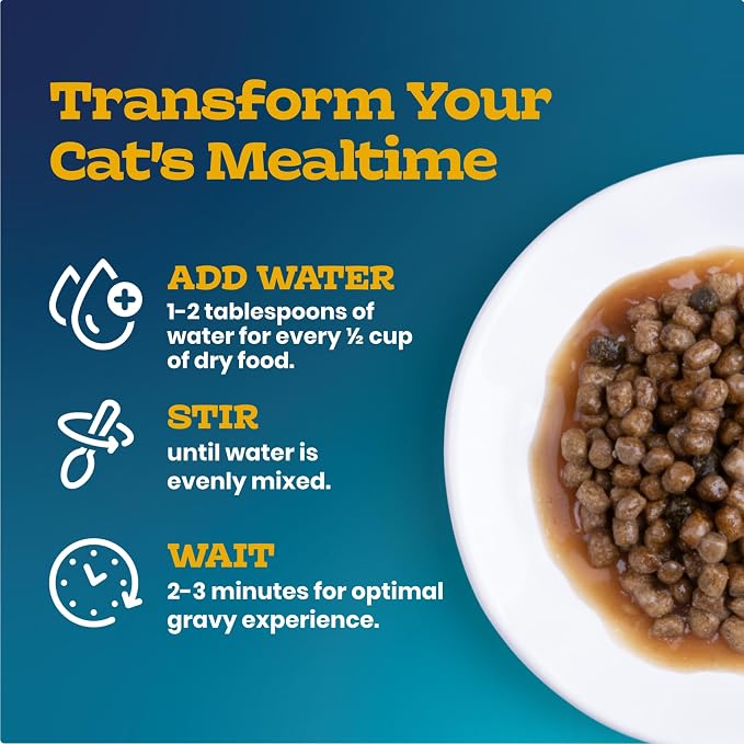Blue Buffalo Tastefuls Irresistible Gravy Experience Chicken Cat Food, 7 lb | Indoor Adult Cat Formula, Add Warm Water for Real Gravy, Supports Digestion & Coat Health