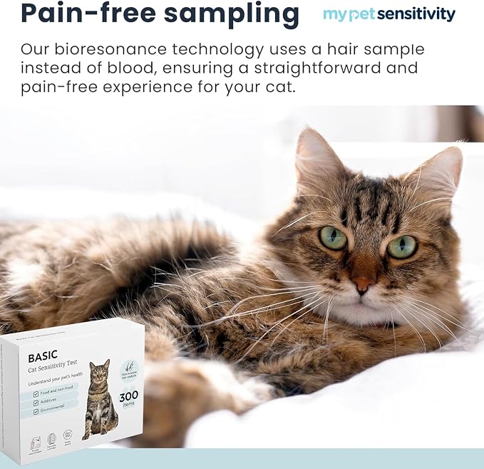 Intolerance Test for Dogs & Cats | 300 Items Tested | Hair Sample | Intolerance/Sensitivity test for your pet. Screens 550 food, environmental and nutritional items. Quick results in 3–5 days