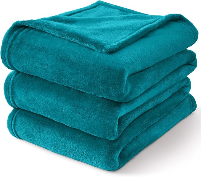 BEDELITE Fleece Blanket Soft Plush King Size Bed Blanket Teal Blue 108"x90" | Ultra Soft Fleece, Plush Microfiber, Lightweight Warmth, All Season Comfort, Fade Resistant, Machine Washable