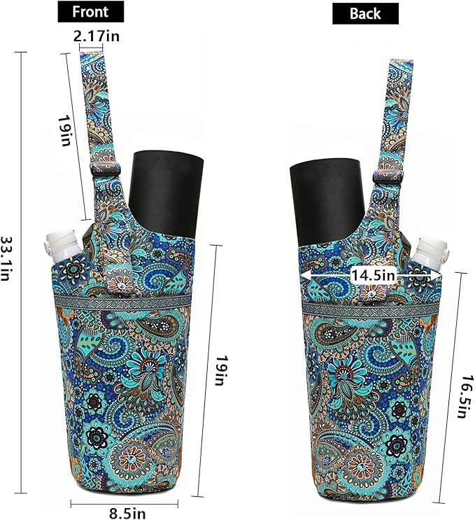 IwIeIaIrI Yoga Mat Bag for Women with Large Size Pocket and Zipper Pocket,Yoga Bag Mat Carrier Holder Fits Most Your Stuff,Yoga Accessories Gifts