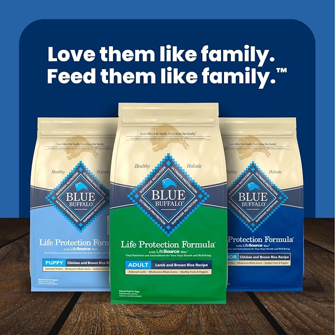 Blue Buffalo Life Protection Formula Lamb Adult Dry Dog Food, 24 lb | Real Lamb #1 Ingredient, Supports Immunity with Antioxidant-Rich LifeSource Bits, Promotes Healthy Muscle Development