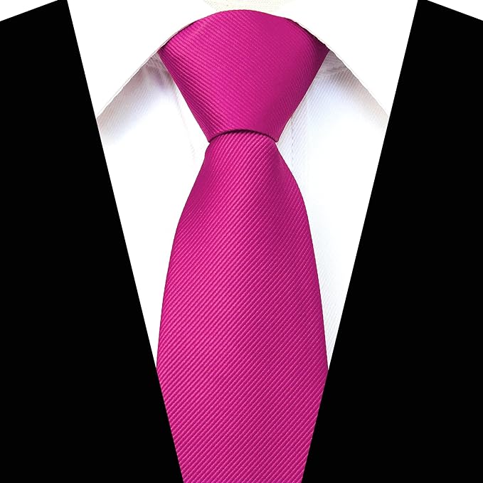 JEMYGINS 3.15“Solid Color Pre-tied Adjustable Necktie for Business and Wedding