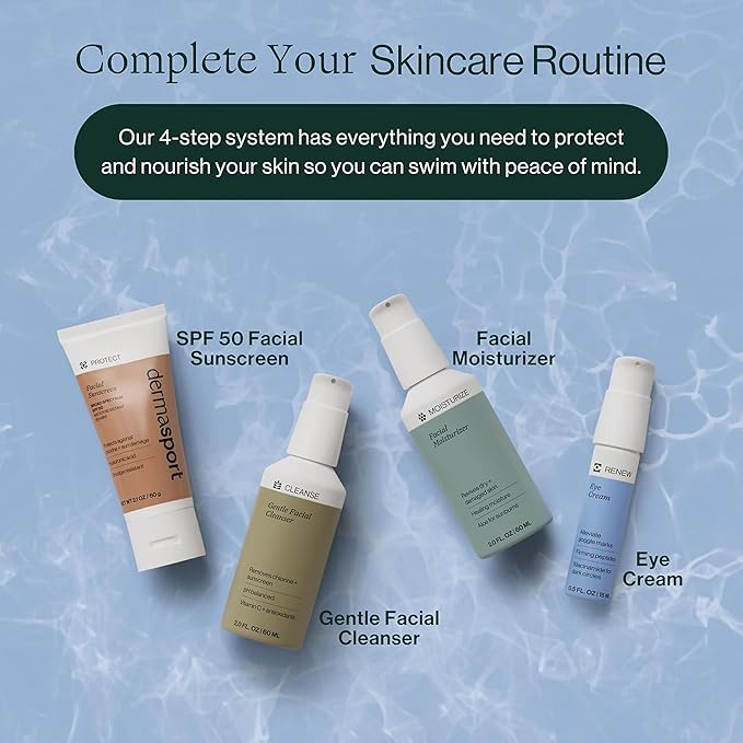 Dermasport Face Moisturizer for Athletes, Hydrating Facial Lotion with Hyaluronic Acid & Vitamins A + C, Non-Greasy Daily Moisturizer for Men & Women, Anti-Aging Face Cream for Dry & Sensitive Skin