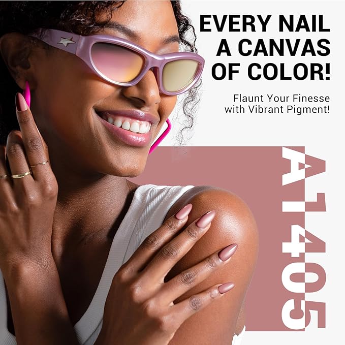 MelodySusie Thick Pink Gel Nail Polish,0.5fl oz Nails Soak Off UV LED Dark Purple Pink Gel Polish Gift for Women Nail Art Manicure Salon DIY Nail Design Decoration at Home-A1405