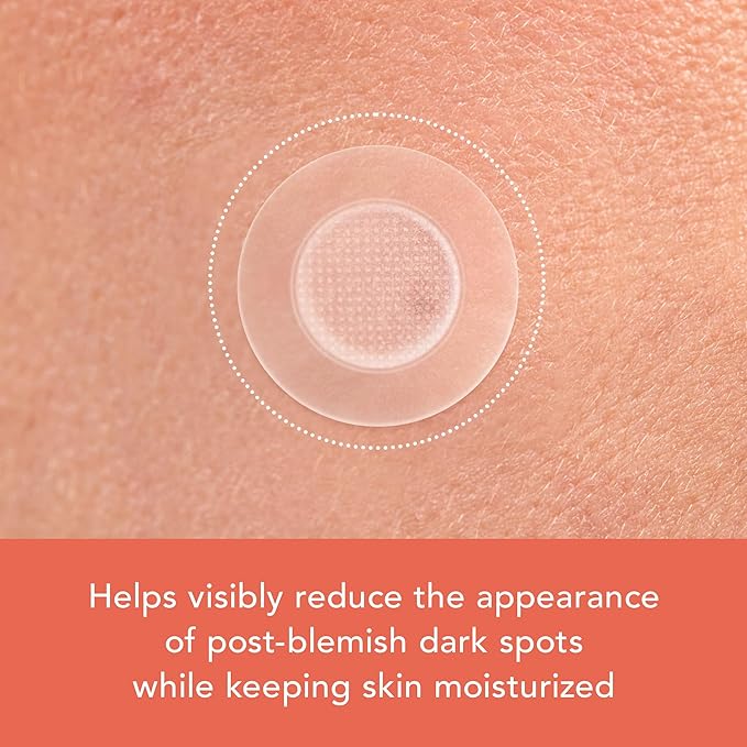 Rael Pimple Patches, Miracle Microcrystal Vitamin C Dark Spot Cover - Hydrocolloid Patch with Glutathione and Niacinamide, Korean Skin Care (9 Count)