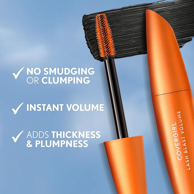 COVERGIRL Lash Blast Volume Mascara (Very Black) & Lash Blast Amplify Eyelash Primer - Twin Pack