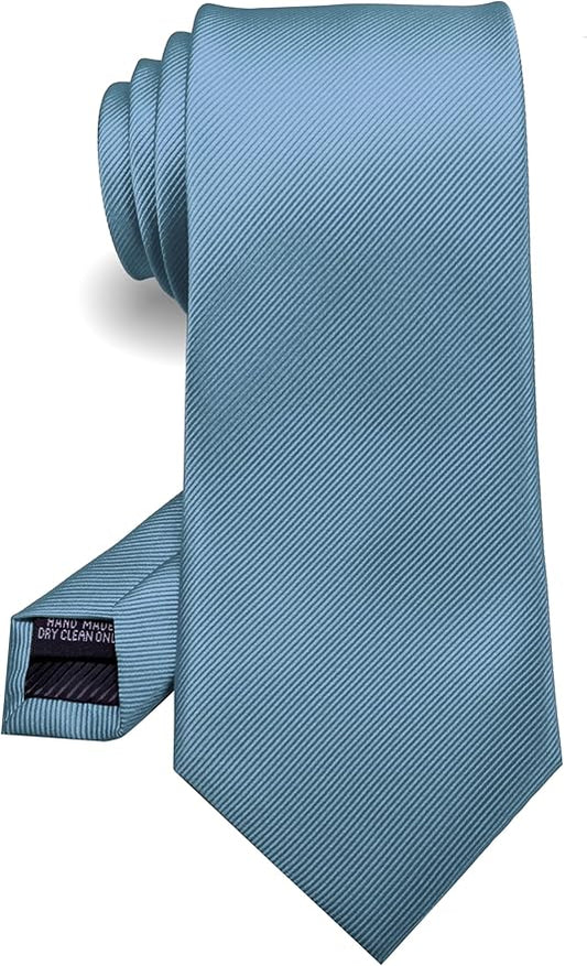RBOCOTT Solid Color Tie Formal Necktie for Men