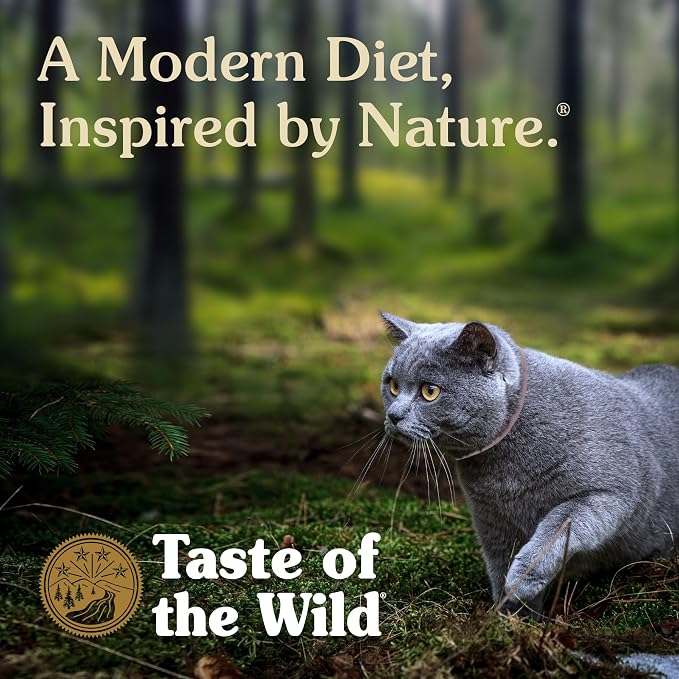 Taste of the Wild Lowland Creek Cat Food, Roasted Quail & Roasted Duck, 5lb | Kitten, Adult & Senior Cats | High Protein | Grain Free Recipe* | Nutrient Dense to Help Support Peak Health
