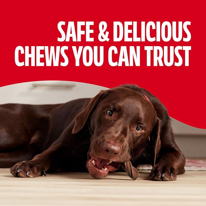 Milk-Bone Comfort Chews, Unique Chewy Texture & Real Beef, 16 Dog Chews | 40.8-oz. bag, For dogs 15-75 lbs., Rawhide-free dog chews, Made with real beef