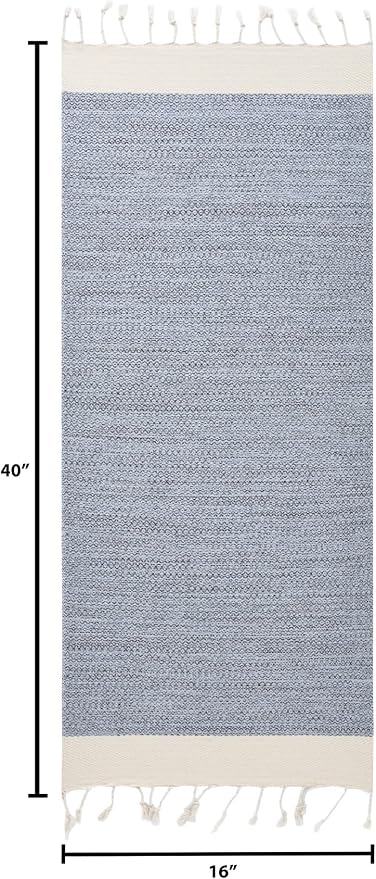 BAY LAUREL Turkish Hand Towel – Pack of 2 | Soft & Absorbent Decorative Towels for Bathroom, Hand, Face, Hair, Gym, Yoga, SPA, Kitchen & Tea | Boho Decor (Light Blue, Diamond 16x40 Inches (Set of 2)