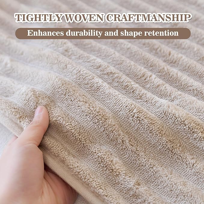 MYSKY HOME 100% Waterproof Couch Cover, Couch Covers for Dog Washable, Non Slip Couch Covers for 3 Cushion Sofa Pet Friendly, Sofa Covers Slipcover Furniture Protector Dog Bed Cover, Khaki, 35"x82.7"