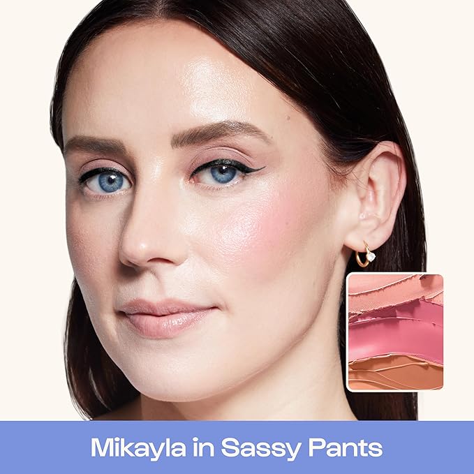 Alleyoop Stack The Odds - Stackable Makeup Palette - Cream Blush, Contour, Bronzer & Highlighter Blendable Cream Make up Palette - Natural, Glowy Finish - Makeup Stacks for Travel, Sassy Pants