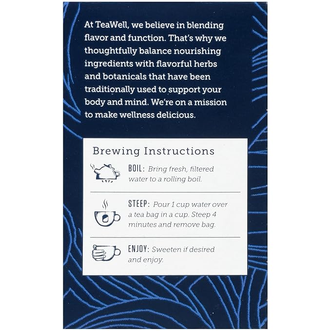 Celestial Seasonings TeaWell Herbal Tea, Daily Wellness, Organic Ginger Mint, 12 Count
