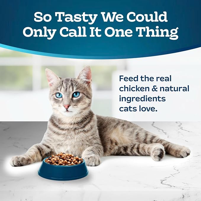 Blue Buffalo Tastefuls Chicken Weight & Hairball Control Dry Cat Food, 7 lb | Chicken & Brown Rice Recipe, Weight & Hairball Control, No Corn, Wheat, or Soy