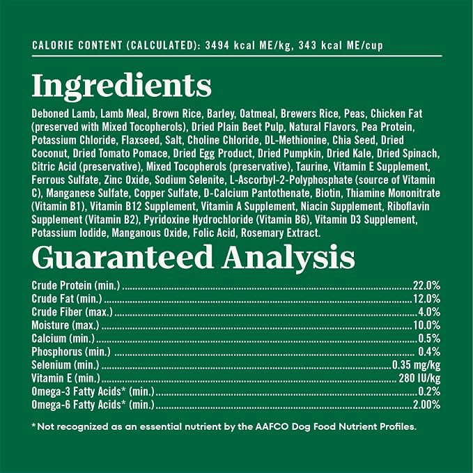 Nutro Natural Choice Large Breed Adult Dry Dog Food, Lamb & Rice, 30 lb | Real lamb #1 ingredient, non-GMO, no corn, wheat, soy, crafted in USA, supports joints, digestion, immunity, skin & coat