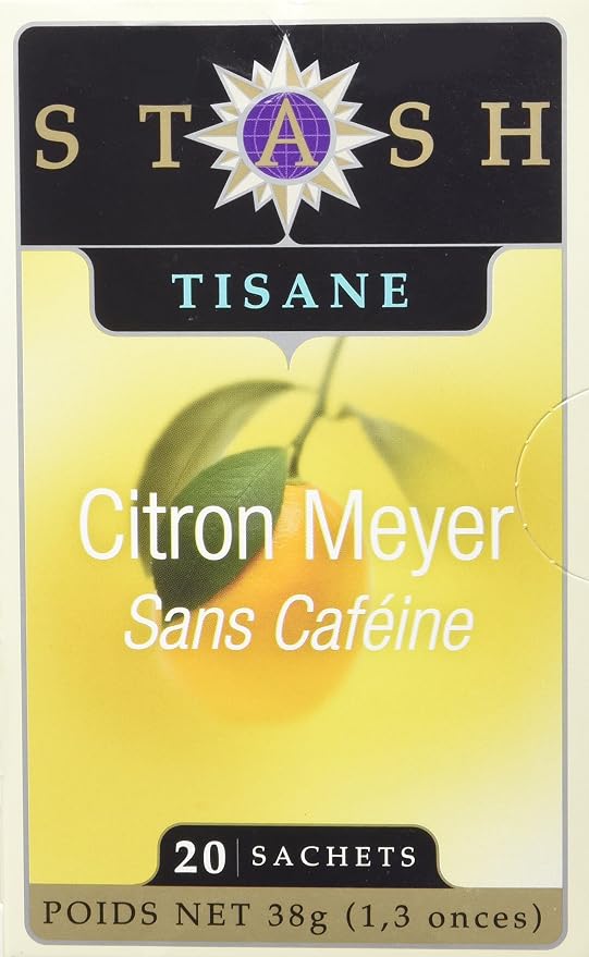 Stash Tea Meyer Lemon Herbal Tea 20 Count (Pack of 2)