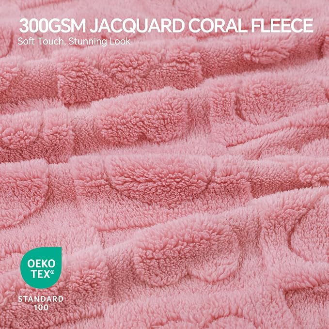 Luciphia Small Dog Blanket Washable Pet Bed Cover Soft Fluffy Puppy Blanket with Premium Fleece 300GSM Cozy Calming Cat Blankets for Indoor Cats Pink 57x40 inch | Pink Blanket Washable for Medium/Large Dogs, Cute Cover on Bed Couch Crate Car, Puppy Ess...