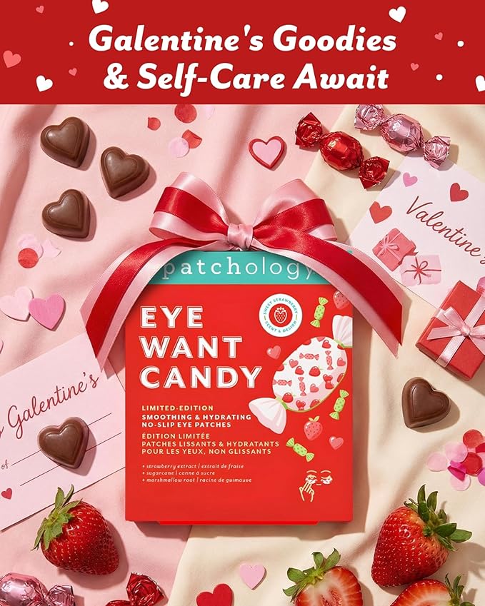 Patchology Eye Want Candy Under Eye Patches for Puffy Eyes, Dark Circles & Wrinkles – Hydrating Eye Masks, Mothers Day Gifts, Gifts for Mom, Self Care for Women