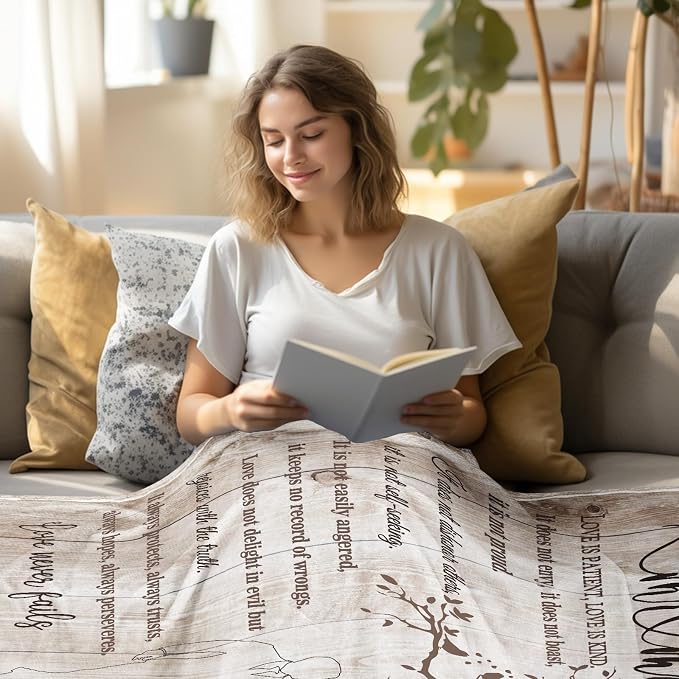 Wedding Gifts for Couples, Bridal Shower Gifts for Bride to Be Soft Blanket | Anniversary Mr and Mrs Gifts, Wedding Gifts for Newlyweds Wedding Throw Blanket 60*80 Inch (Light Khaki)