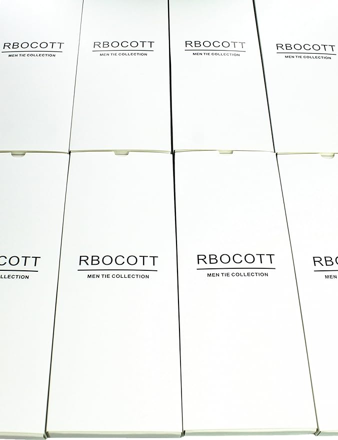 RBOCOTT Solid Color Tie Formal Necktie for Men