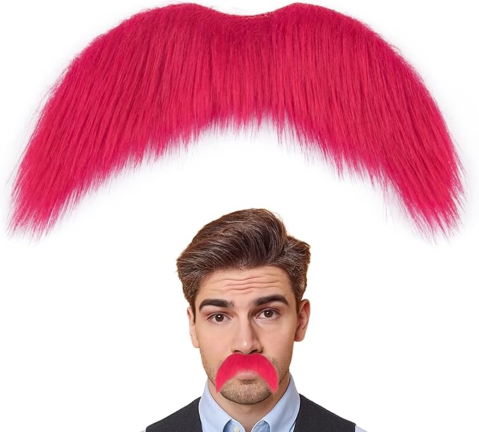 Fake Mustache for Men Classic Halloween Self Adhesive Fake Beard Novelty Stick On Fake Mustaches