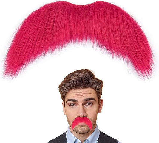 Fake Mustache for Men Classic Halloween Self Adhesive Fake Beard Novelty Stick On Fake Mustaches